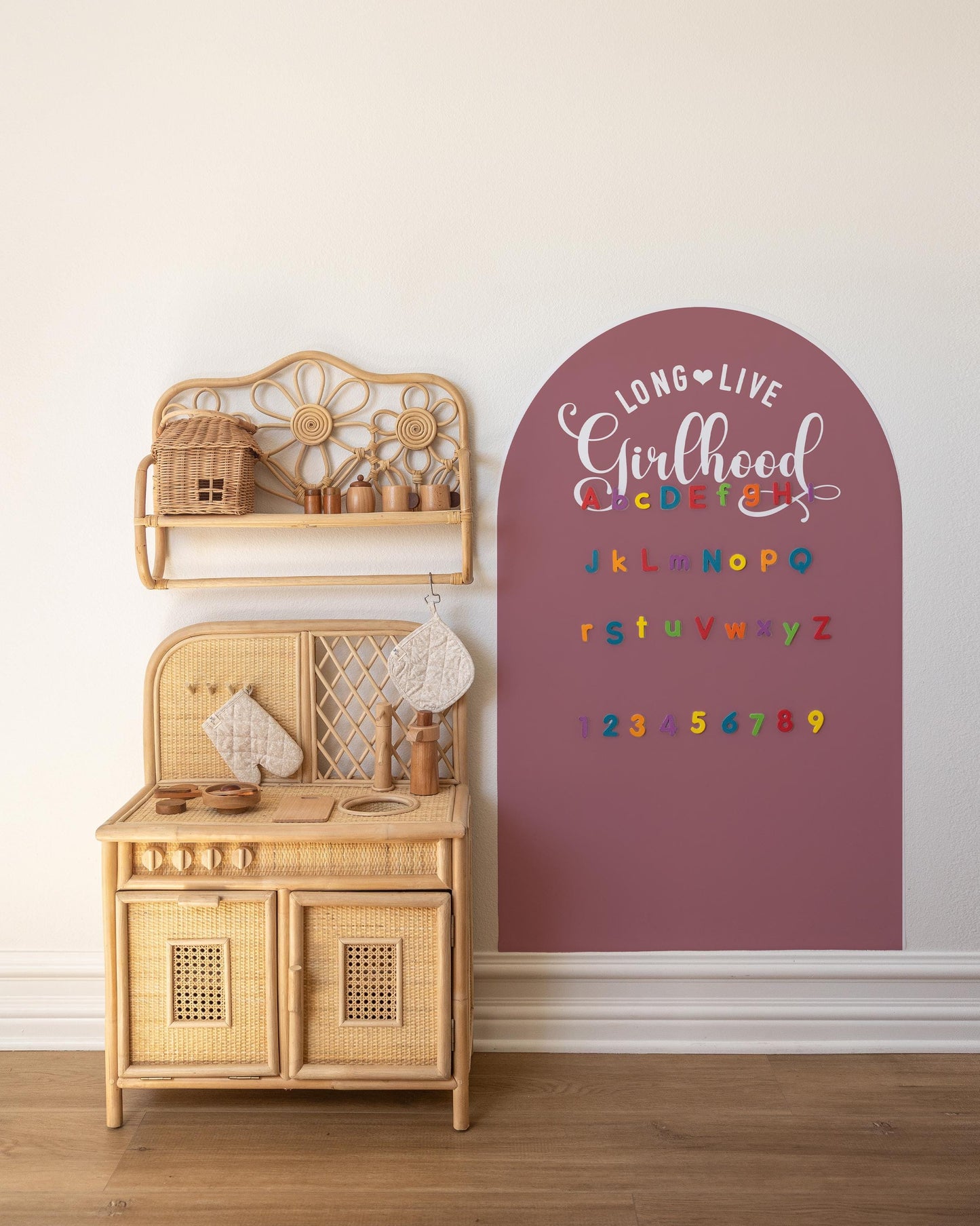 Magnet Magic Arch - Long Live Girlhood Magnetic Wall Decal for Kids