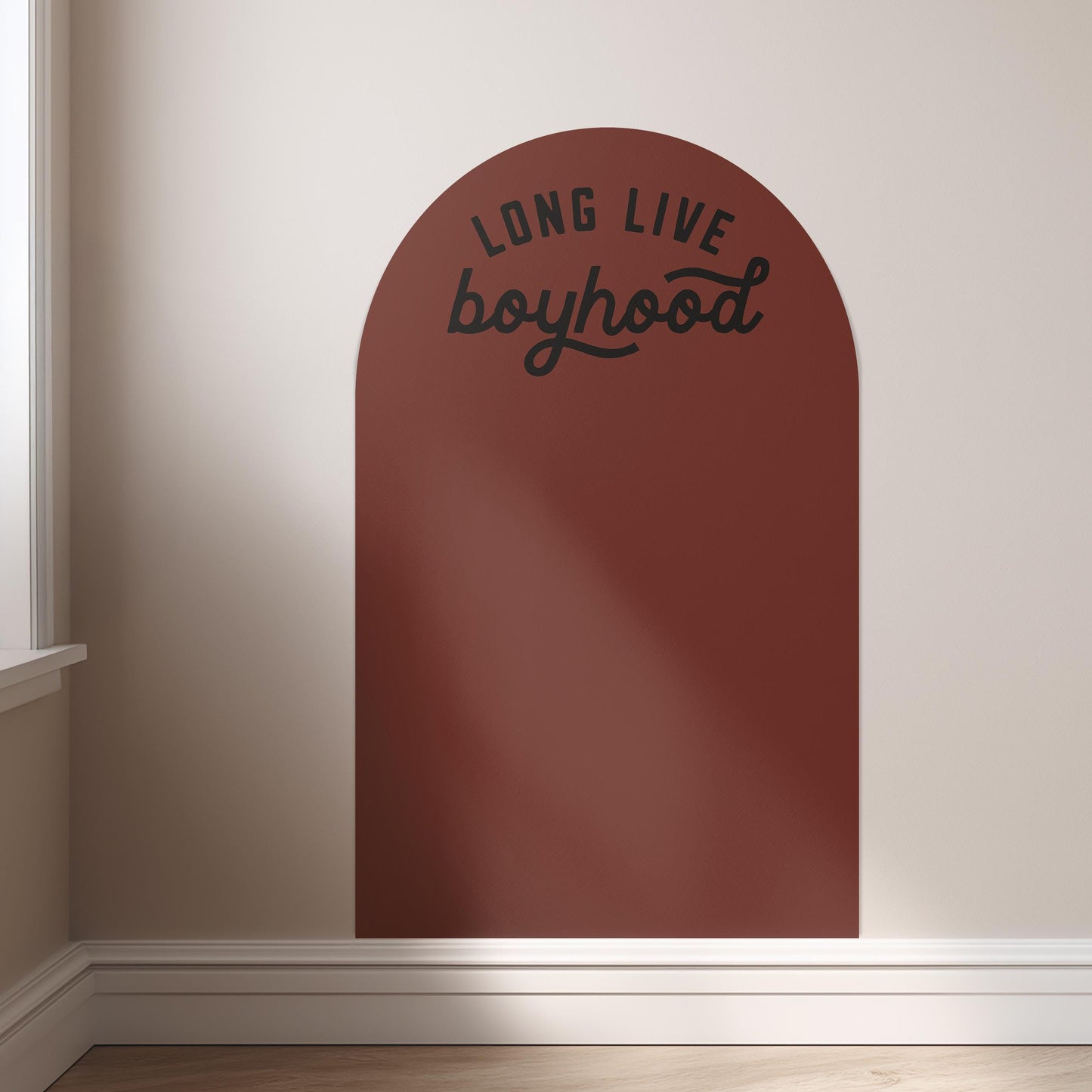 RTS Mini Magnet Magic Arch - Long Live Boyhood - Cream & Army Green Available - Magnetic Wall Decal for Kids