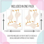 Watercolor Geese Wall Decals