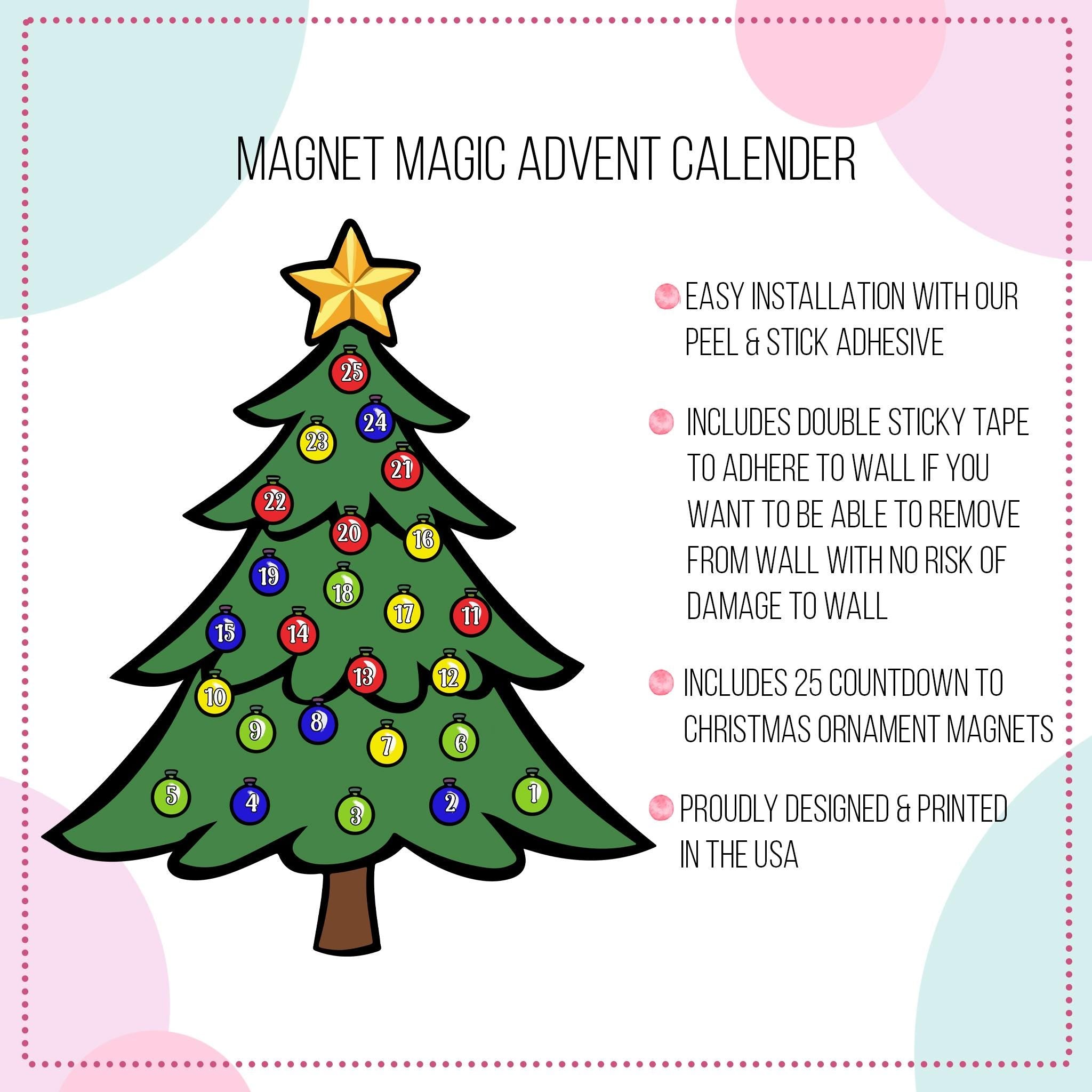 Magnet Magic Advent Calendar Christmas Tree