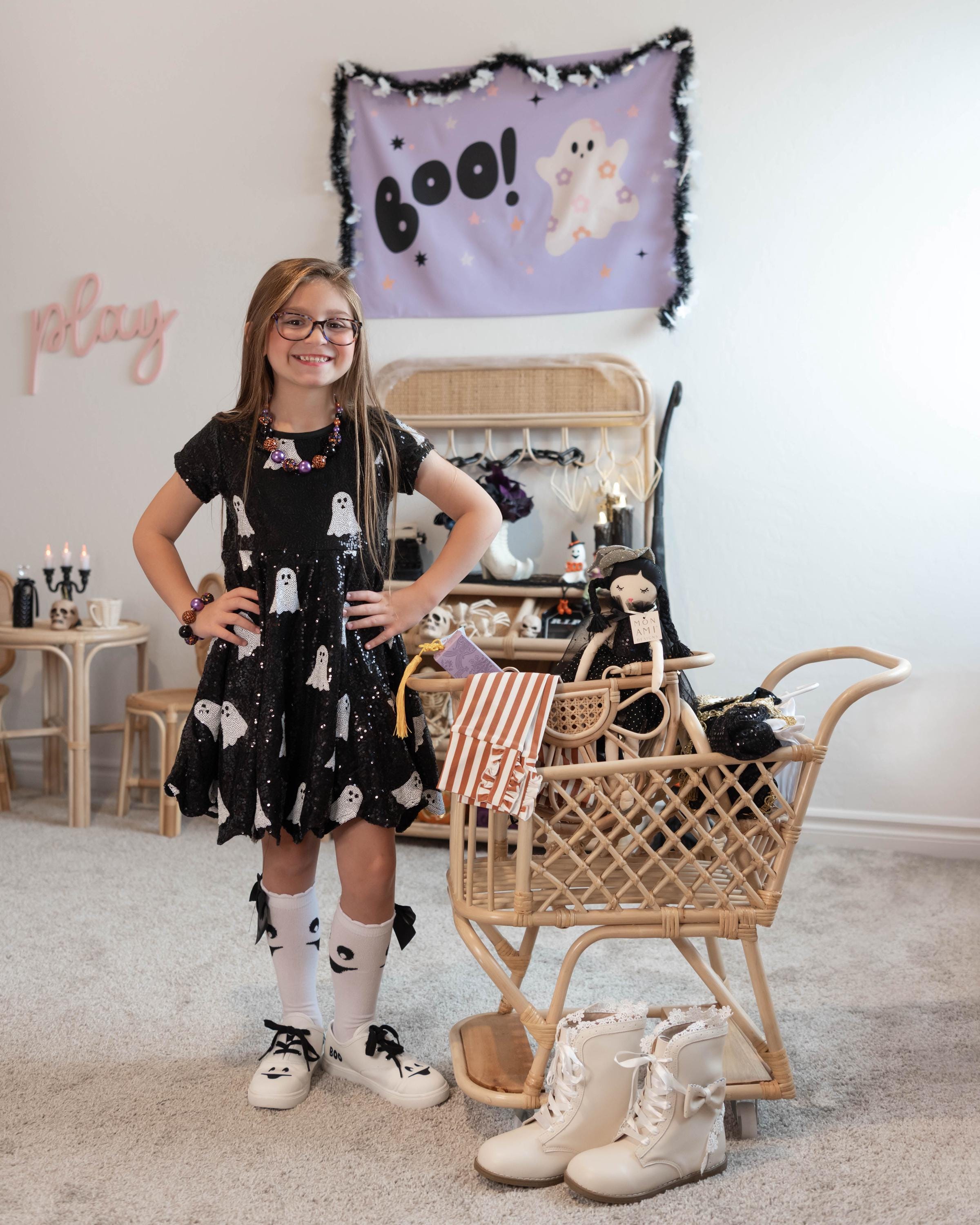 Halloween Banner, Hey Boo, Halloween Decor, Cute Ghost Halloween Wall Art