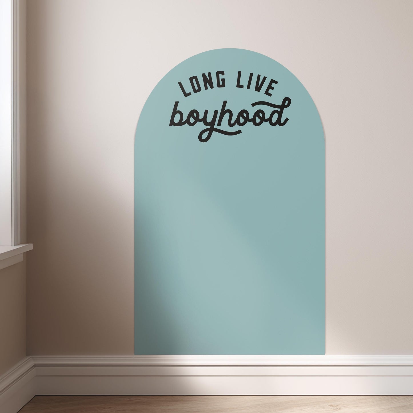 RTS Mini Magnet Magic Arch - Long Live Boyhood - Cream & Army Green Available - Magnetic Wall Decal for Kids