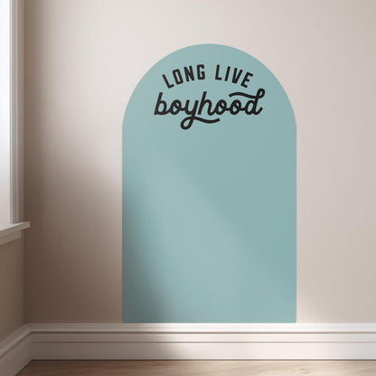 RTS Mini Magnet Magic Arch - Long Live Boyhood - Cream & Army Green Available - Magnetic Wall Decal for Kids
