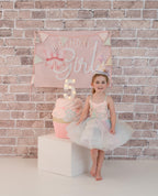 Fabric Tapestry Banner, Birthday Girl Bow, Kids Wall Art Room Decor, Children's Wall Art
