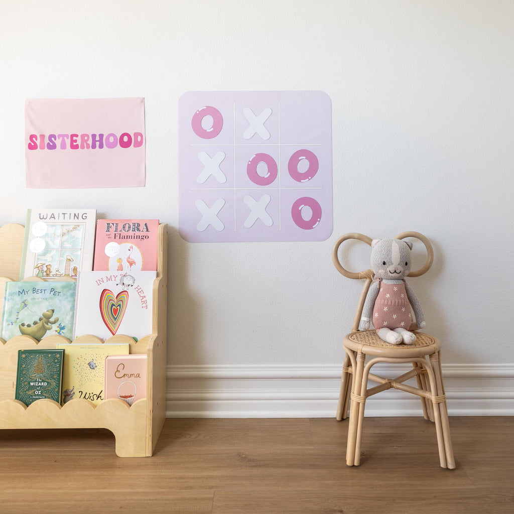 Magnet Magic Pink Tic Tac Toe Board - Magnetic Board Game for Kids