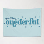 Fabric Tapestry Banner, Little Mister Onederful, Kids Wall Art Room Decor