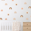 Boho Watercolor Rainbow Wall Decals
