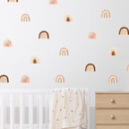 Boho Watercolor Rainbow Wall Decals