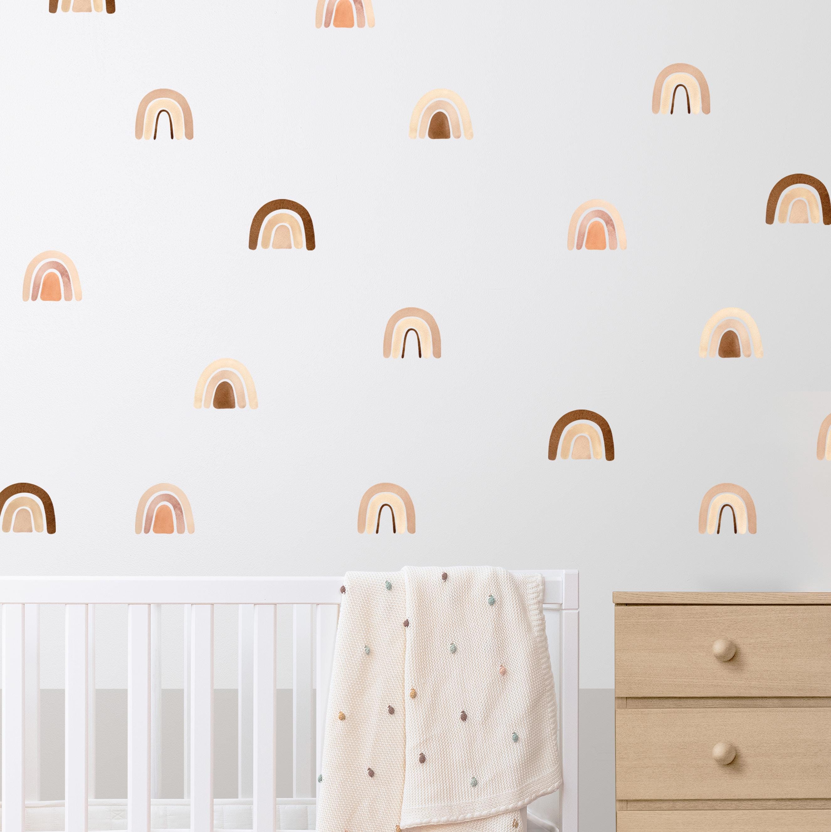 Boho Watercolor Rainbow Wall Decals