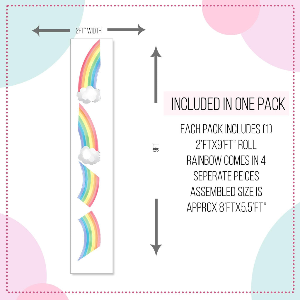 Large Rainbow Wall Decal