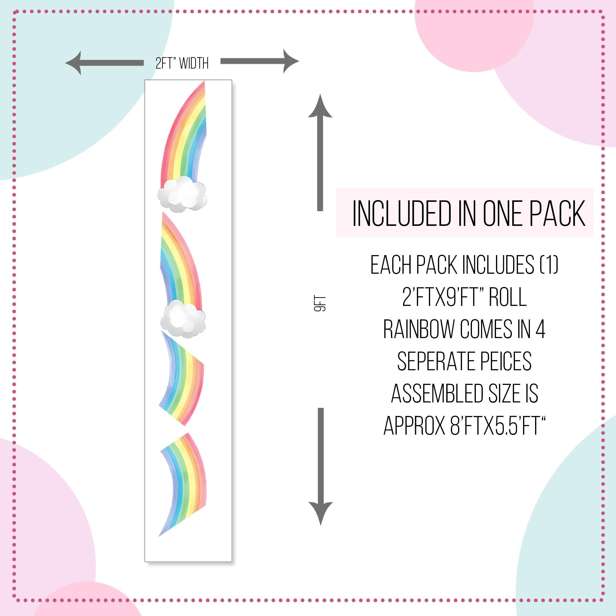 Large Rainbow Wall Decal