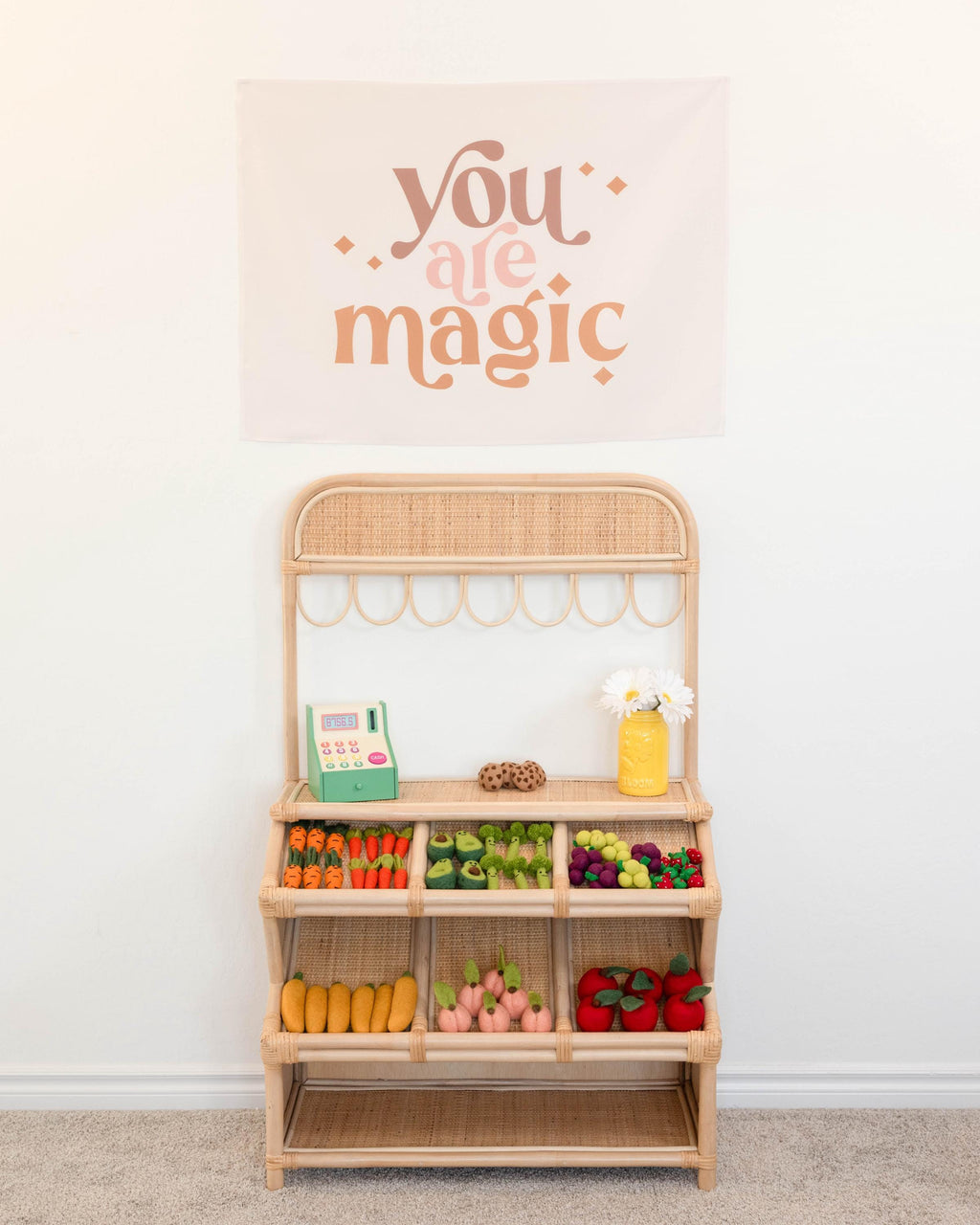 Fabric Tapestry Banner, You Are Magic , Kids Wall Art Room Decor