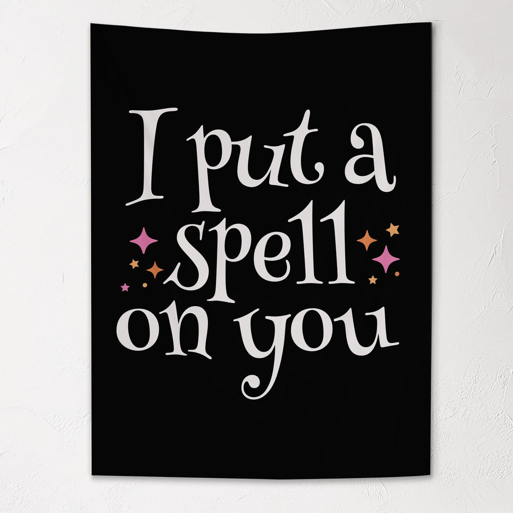 Halloween Banner, I Put a Spell on You, Halloween Decor, Halloween Wall Art