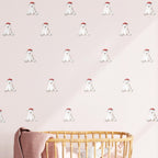 Cute Christmas Polar Bear Wall Decals