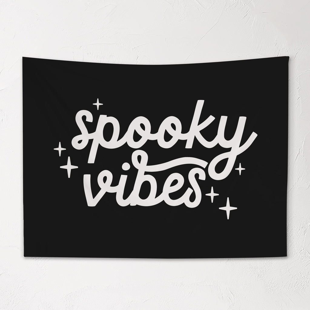 Halloween Banner, Spooky Vibes, Halloween Decor, Halloween Wall Art