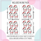 Cute Christmas Penguin Wall Decals