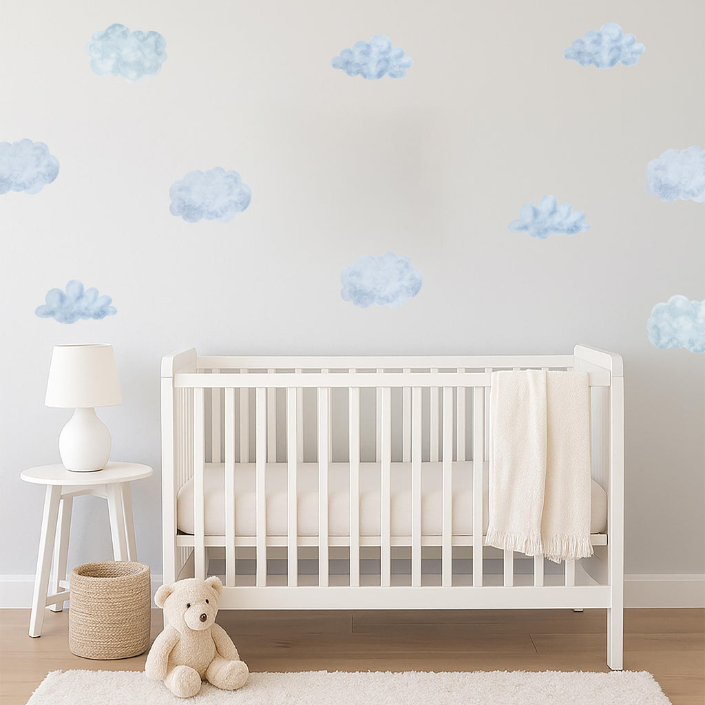 Watercolor Clouds Wall Decals