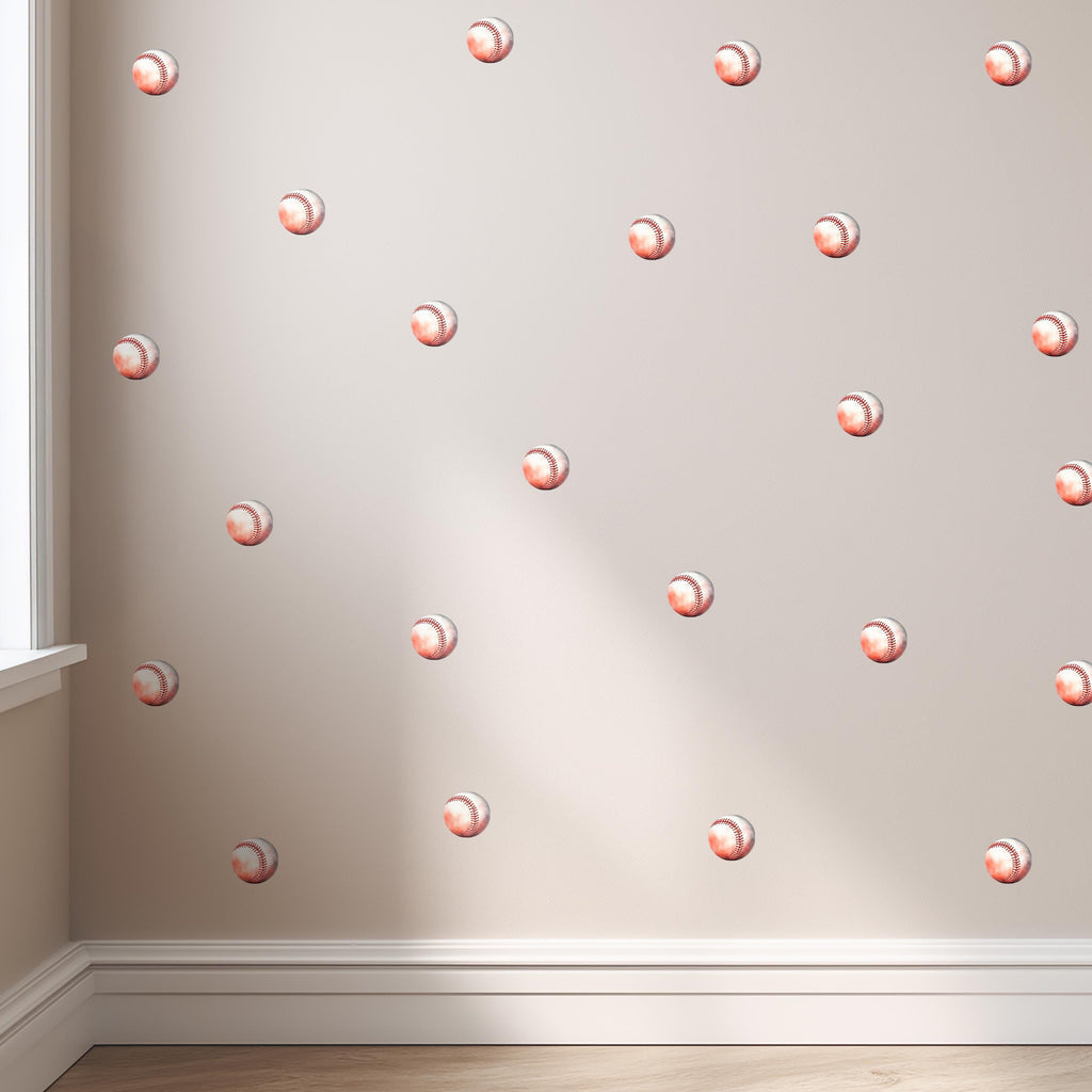 Baseballs Wall Decals