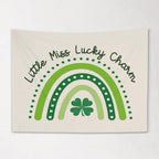 Fabric Tapestry Banner, Little Miss Lucky Charm, Kids Wall Art Room Decor