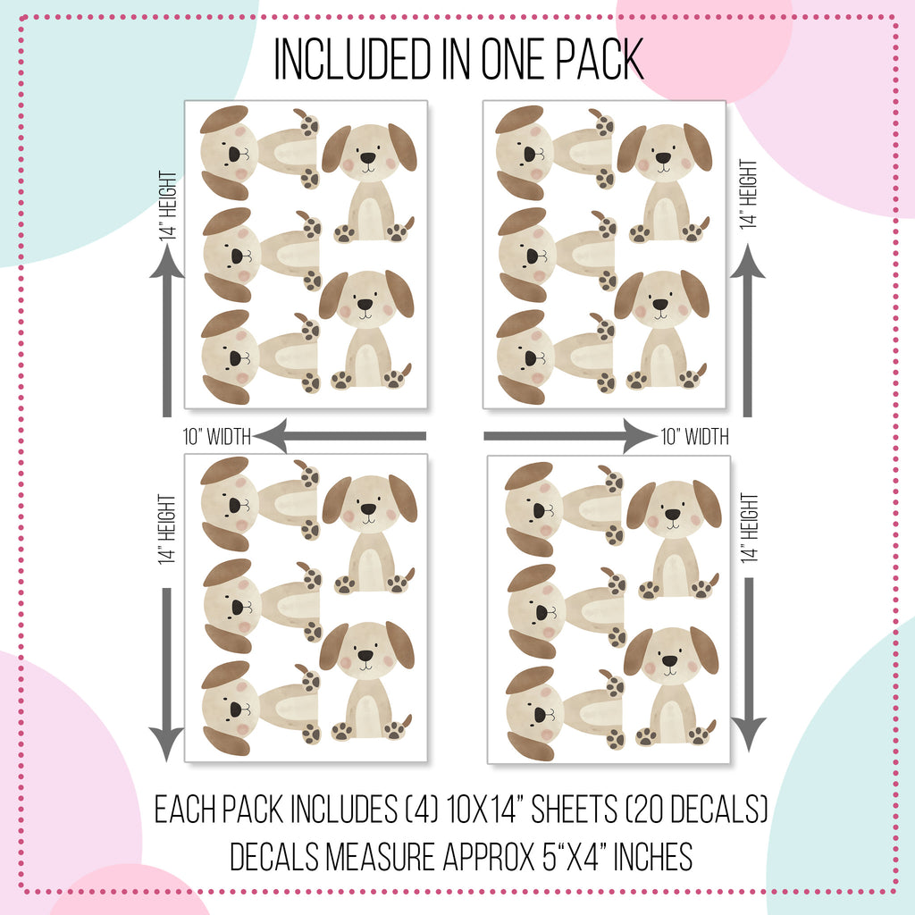 Boho Dog Wall Decals