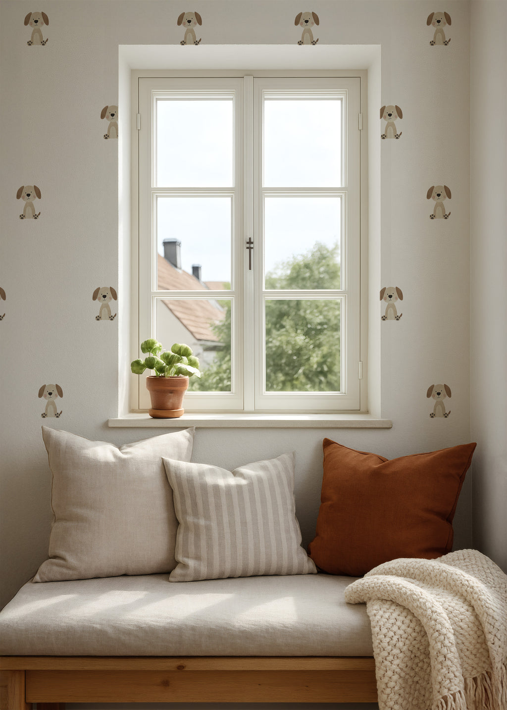 Boho Dog Wall Decals