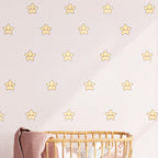 Boho Stars Wall Decals, Sun Wall Decal, Nursery Wall Decor