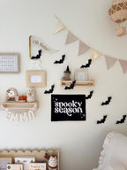 Halloween Banner, Spooky Season, Halloween Decor, Halloween Wall Art, Wall Hanging