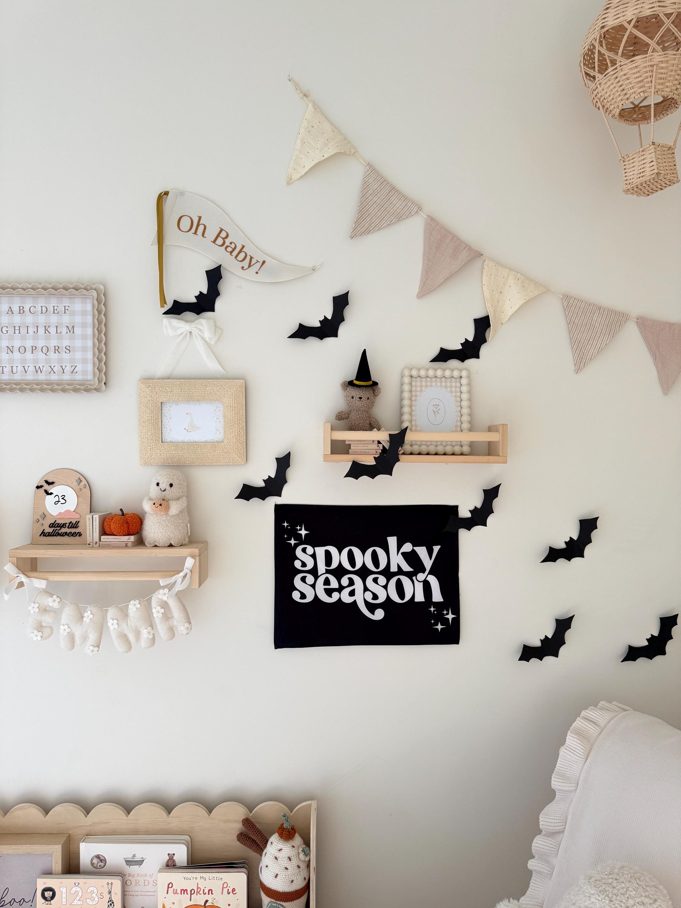Halloween Banner, Spooky Season, Halloween Decor, Halloween Wall Art, Wall Hanging