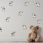 Watercolor Cow Wall Decals