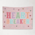 Fabric Tapestry Banner, Heart Breaker, Kids Wall Art Room Decor, Children's Wall Art