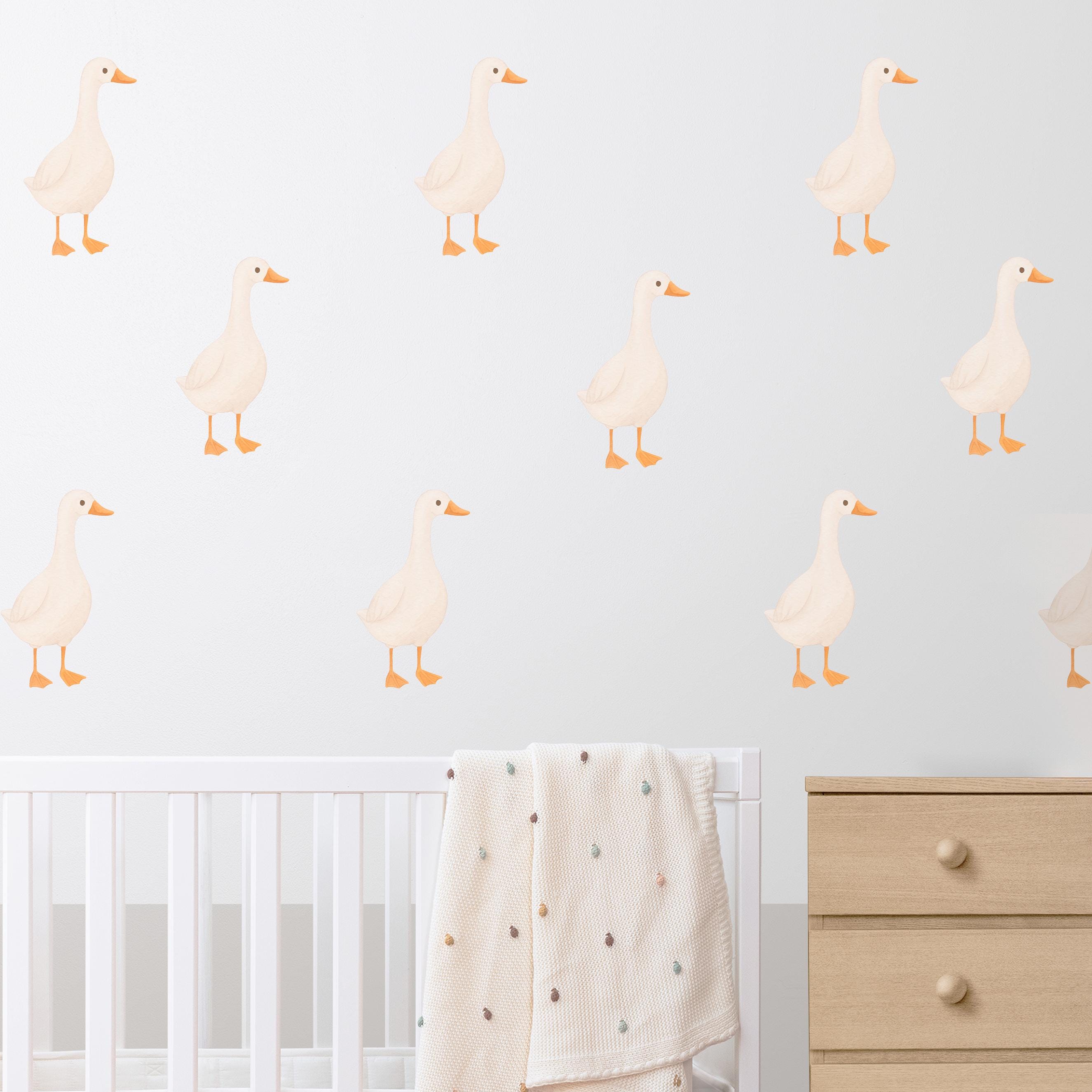 Watercolor Geese Wall Decals