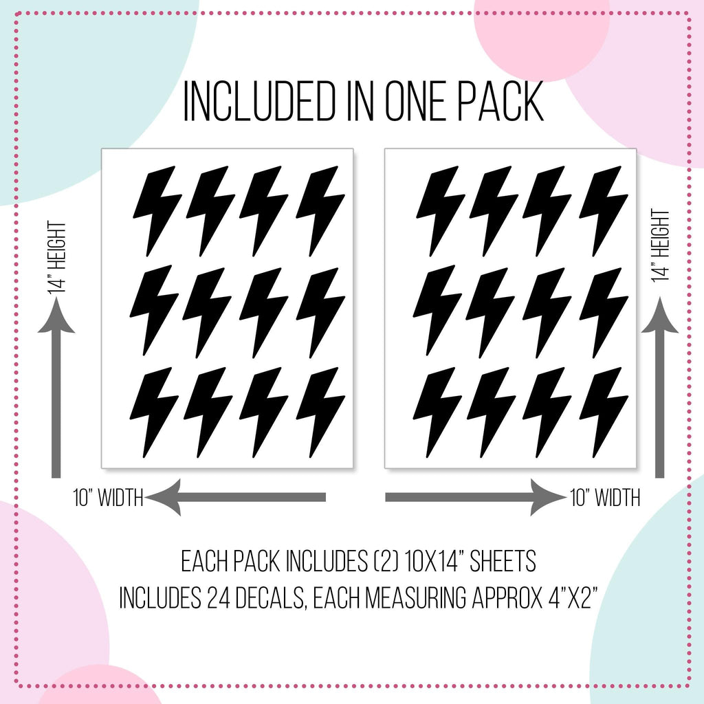 Lightning Bolts Wall Decals
