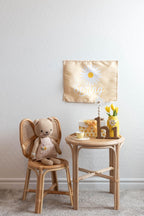 Fabric Tapestry Banner, Hello Spring, Kids Wall Art Room Decor, Children's Wall Art