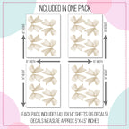 Cream Bow Wall Decals