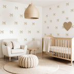 Cream Bow Wall Decals