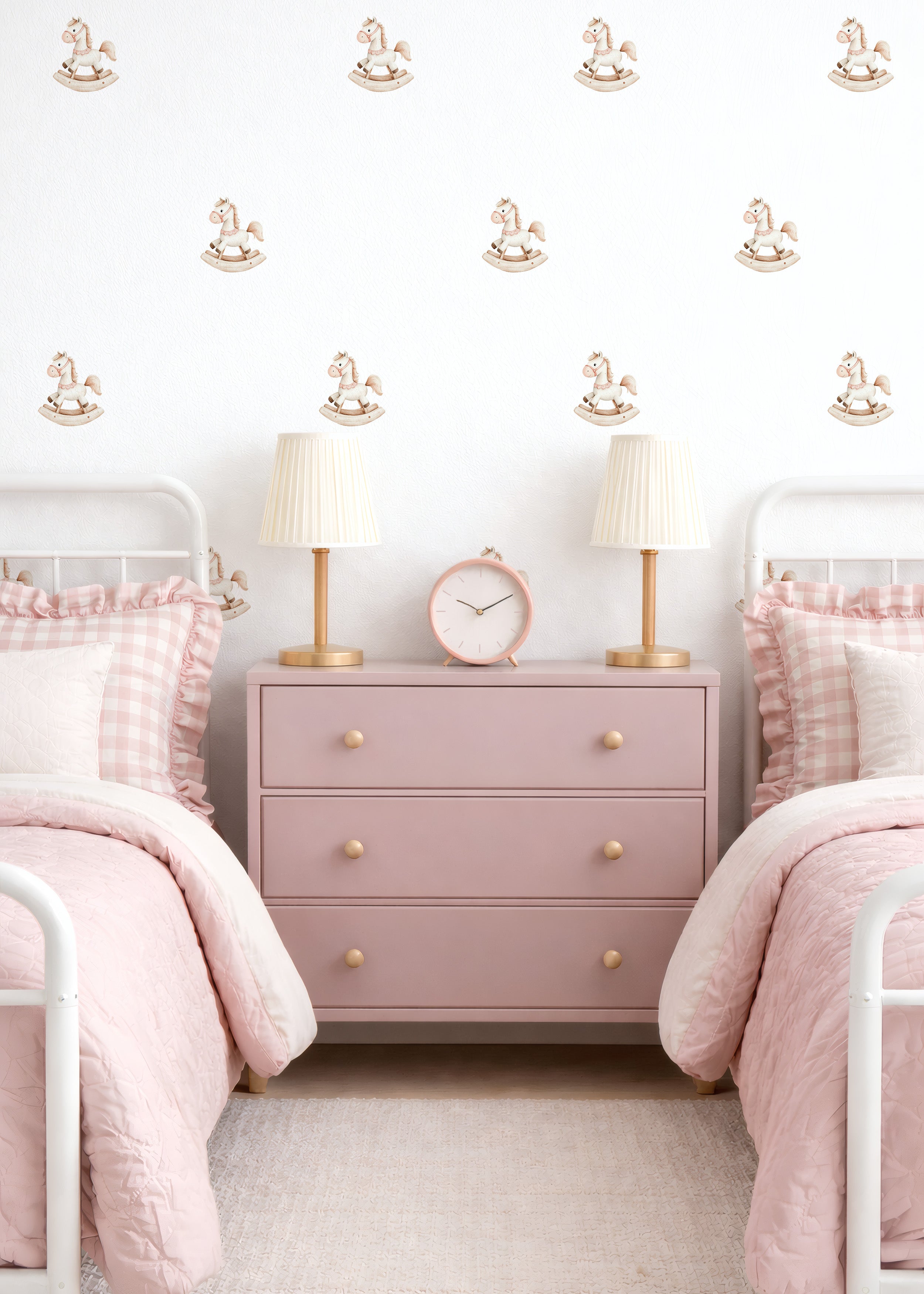Cute Rocking Horse Wall Decals