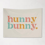 Hunny Bunny Fabric Tapestry Banner: Kids Room Wall Decor