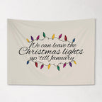 Christmas Banner, We can leave the Christmas Lights up till Jan