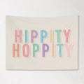 Fabric Tapestry Banner, Hippity Hoppity, Kids Wall Art Room Decor, Children's Wall Art