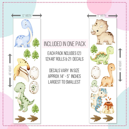 Dinosaur Nursery Wall Decals, Baby Boy Dinos, Kids Room Wall Art
