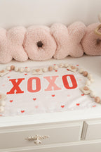 Fabric Tapestry Banner, XOXO, Kids Wall Art Room Decor, Children's Wall Art