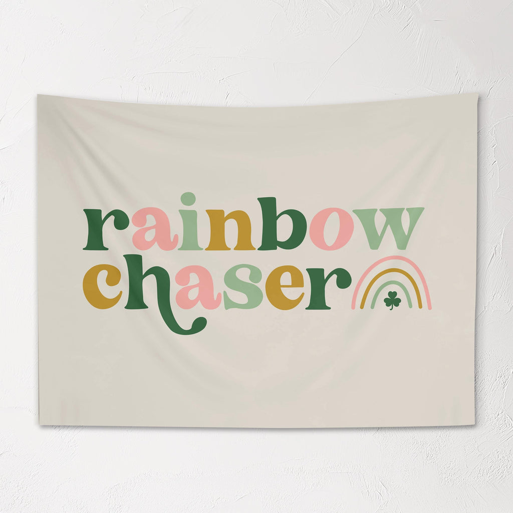 Fabric Tapestry Banner, Rainbow Chaser , Kids Wall Art Room Decor, Children's Wall Art