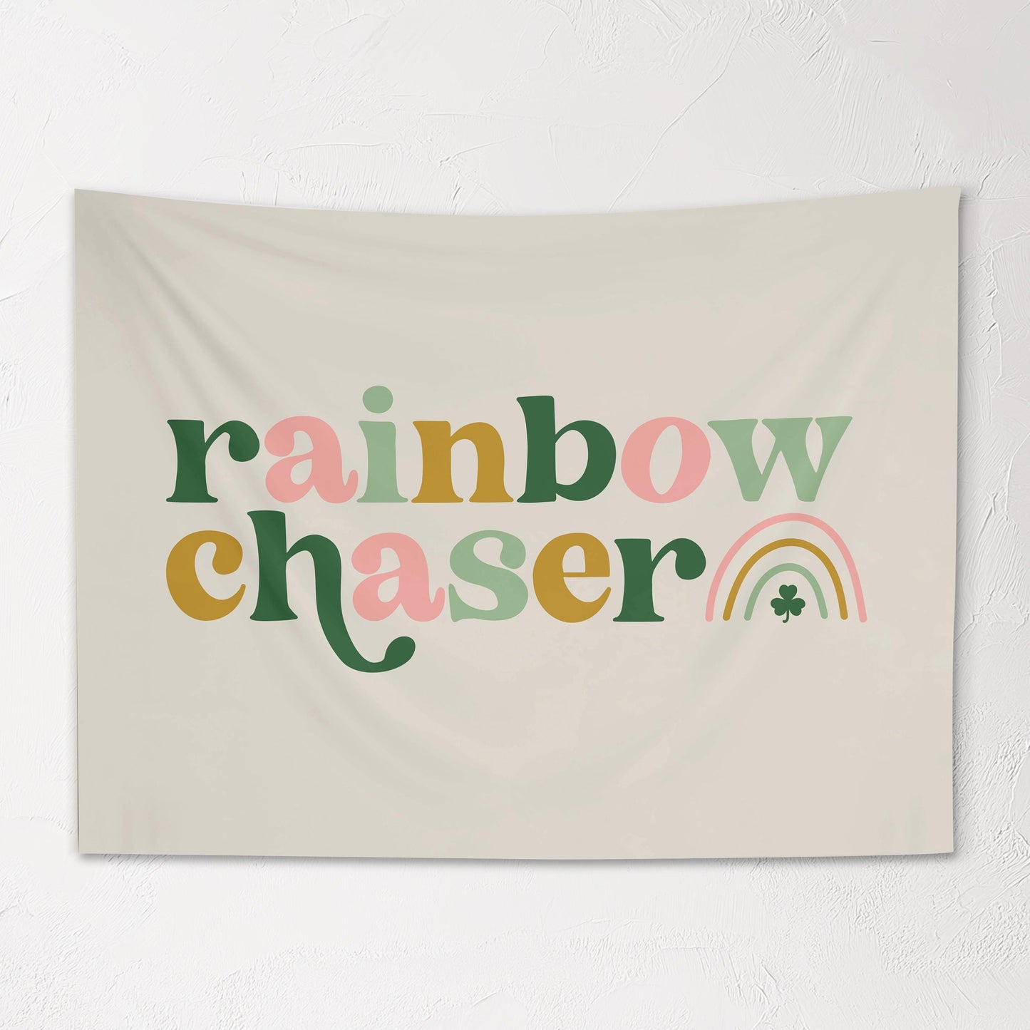 Fabric Tapestry Banner, Rainbow Chaser , Kids Wall Art Room Decor, Children's Wall Art