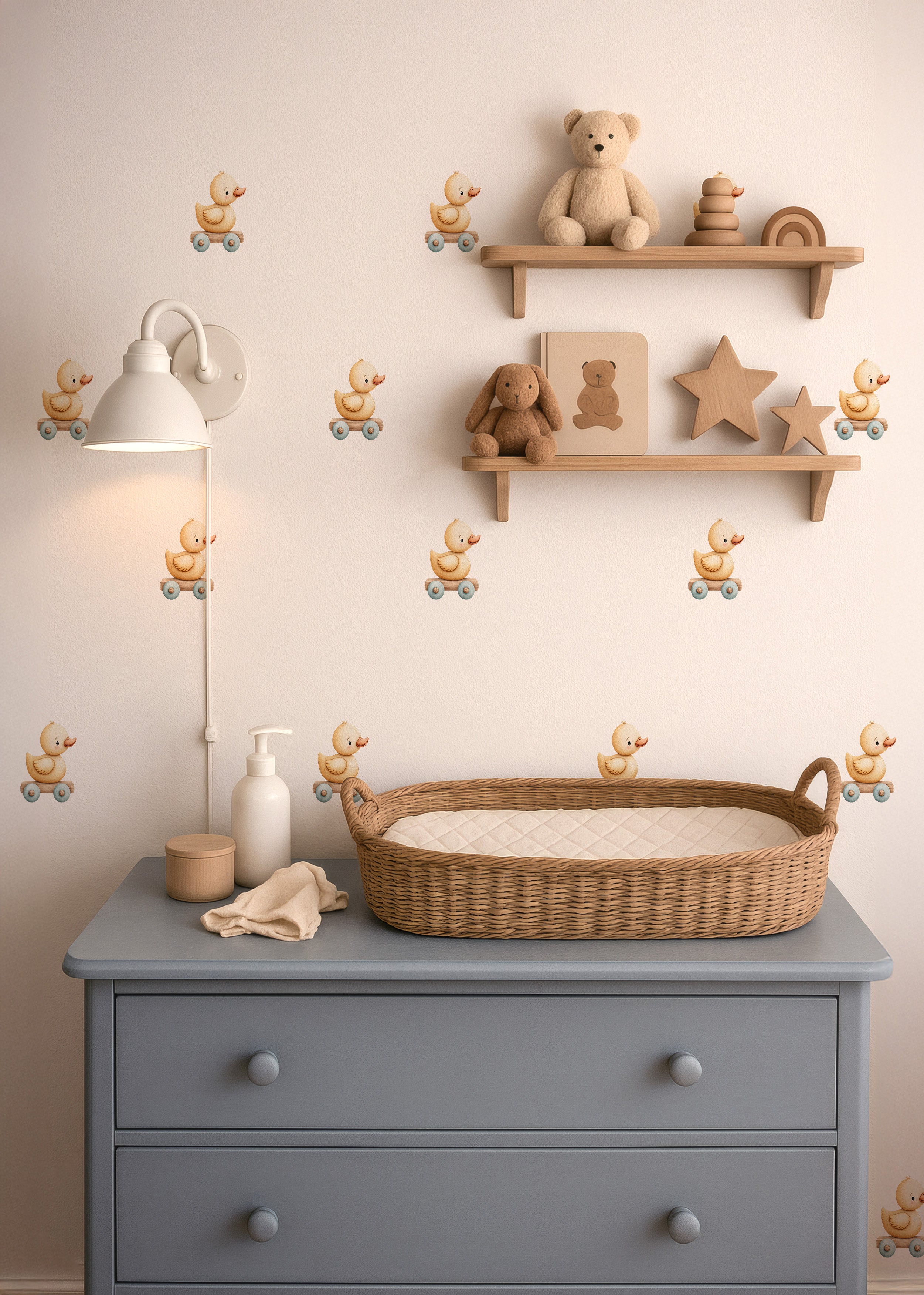 Duck Pull Toy Wall Decals