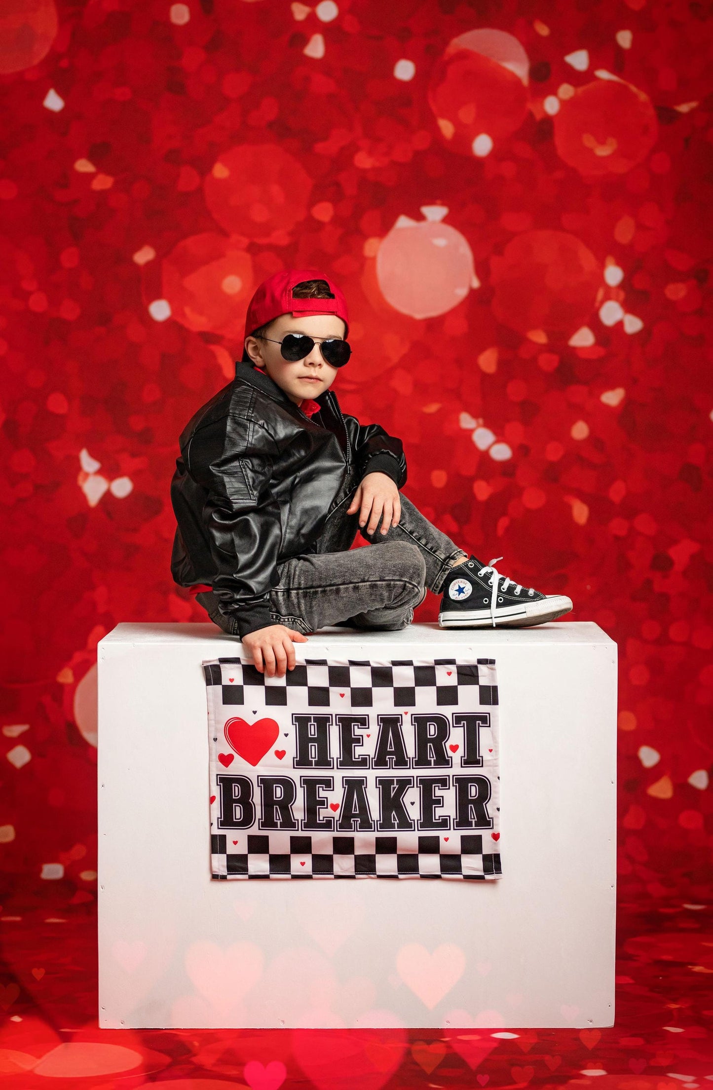 Fabric Tapestry Banner, Heart Breaker, Kids Wall Art Room Decor, Children's Wall Art