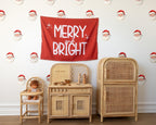 Red Santa Wall Decals