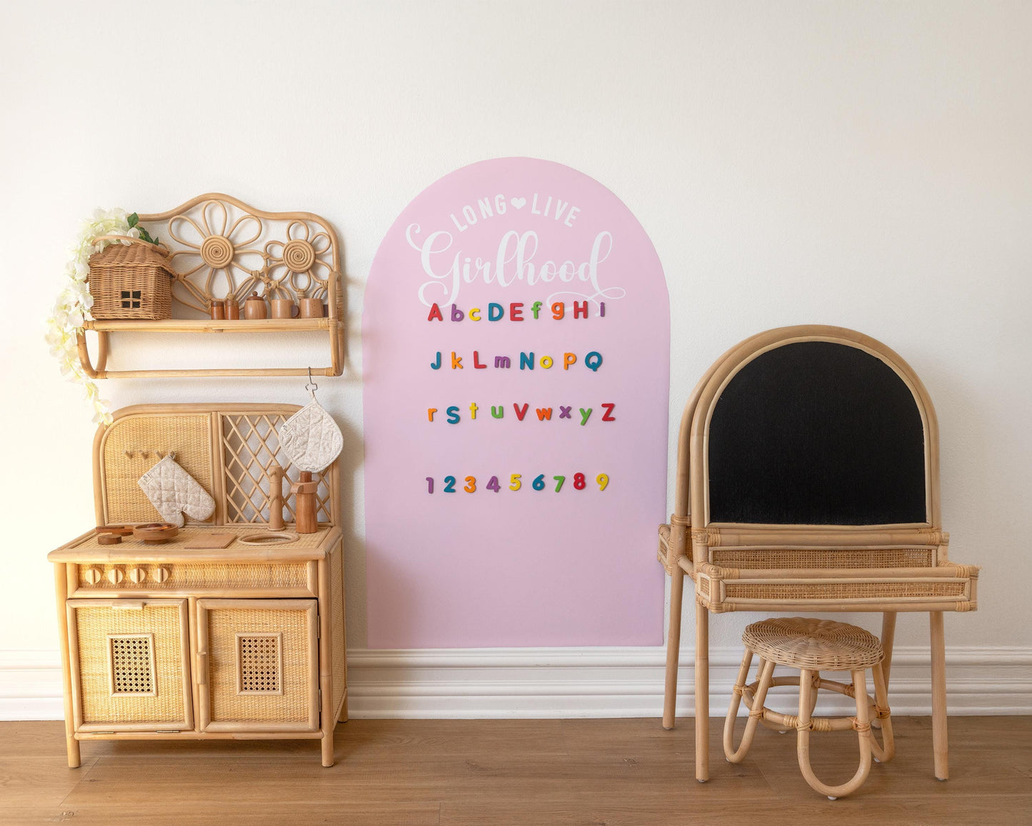 Magnet Magic Arch - Long Live Girlhood Magnetic Wall Decal for Kids