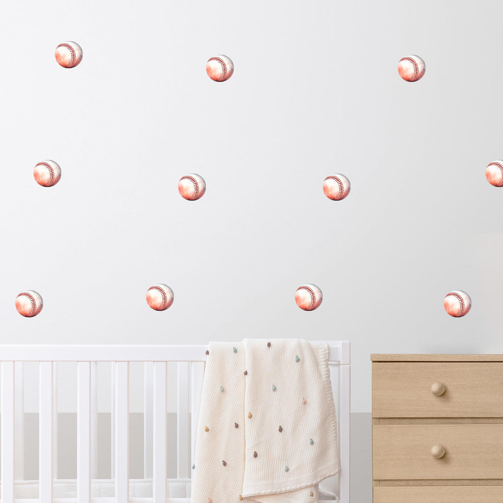 Baseballs Wall Decals