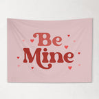 Fabric Tapestry Banner, Be Mine, Kids Wall Art Room Decor, Children's Wall Art