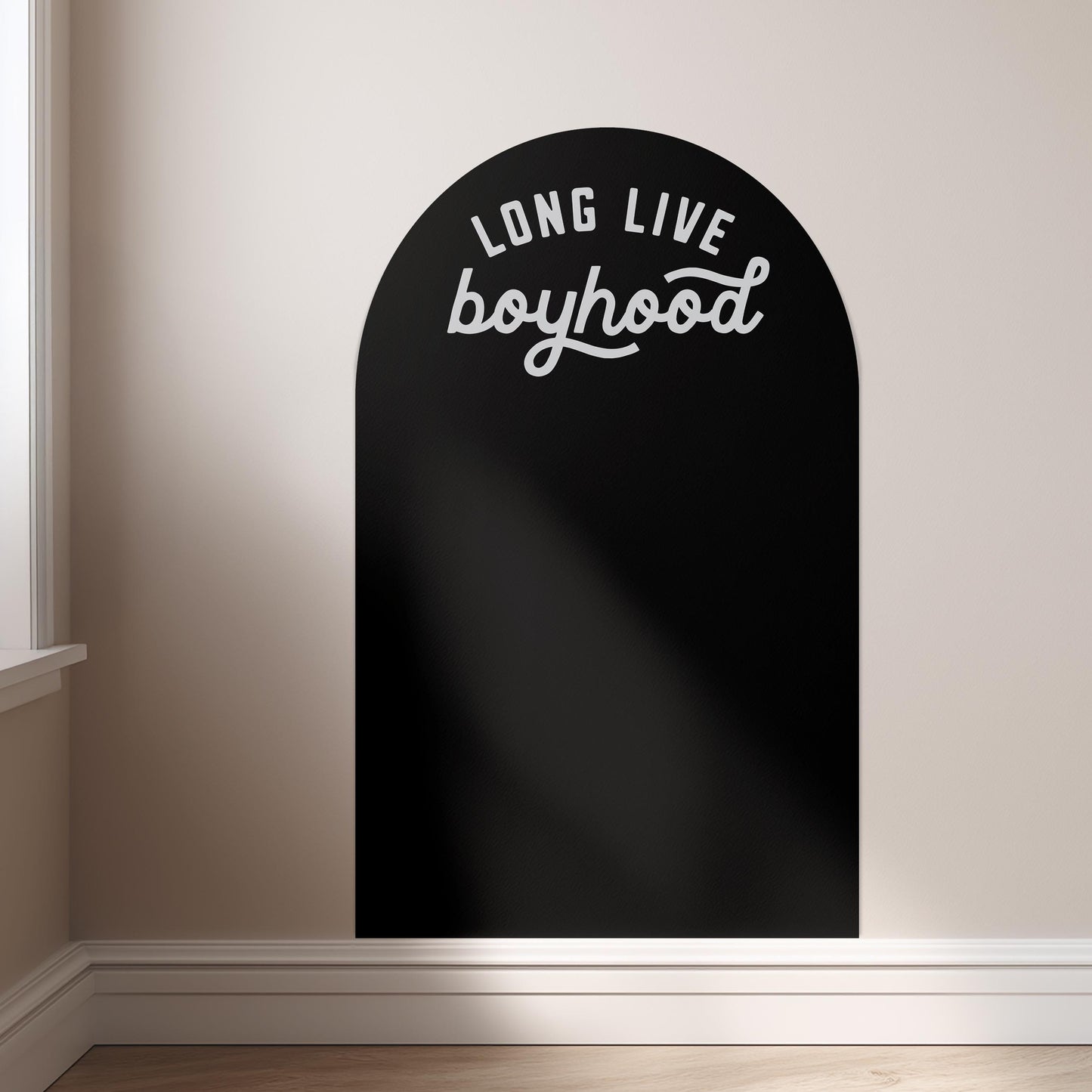 RTS Mini Magnet Magic Arch - Long Live Boyhood - Cream & Army Green Available - Magnetic Wall Decal for Kids